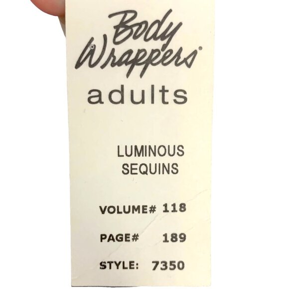 Body Wrappers Luminous Sequins Dance Skate Dress M Purple Black Style Costume - Picture 8 of 10